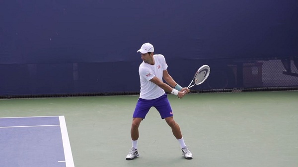 Djokovic Backhand Slow Motion  Novak Djokovic Pro Footage Archives