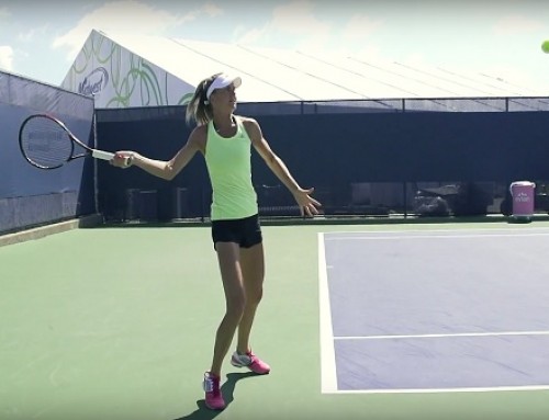 Daniela Hantuchova in Super Slow Motion | Forehand #2 | Western & Southern Open 2014