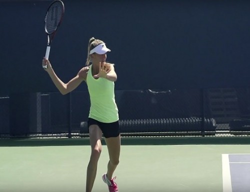 Daniela Hantuchova in Super Slow Motion | Forehand and Backhand #1 | Western & Southern Open 2014