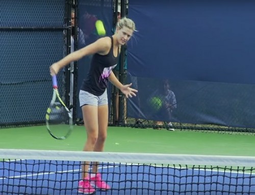Eugenie Bouchard | Forehand #2 | Western & Southern Open 2014