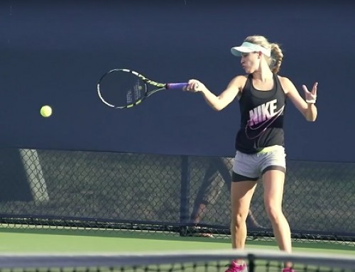 Eugenie Bouchard in Super Slow Motion | Forehand and Backhand #2 | Western & Southern Open 2014