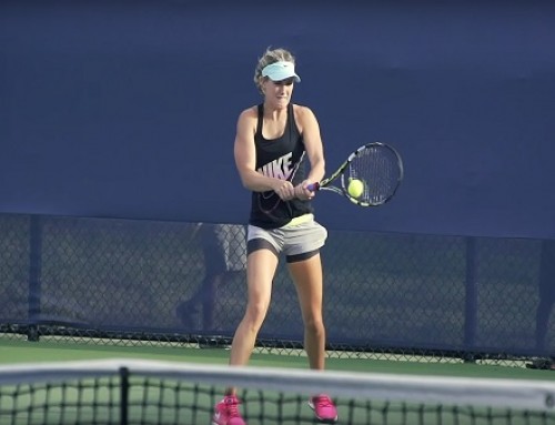 Eugenie Bouchard in Super Slow Motion | Forehand and Backhand #3 | Western & Southern Open 2014