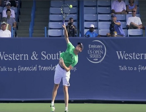 Sam Querrey in Super Slow Motion | Serve #1 | Western & Southern Open 2014