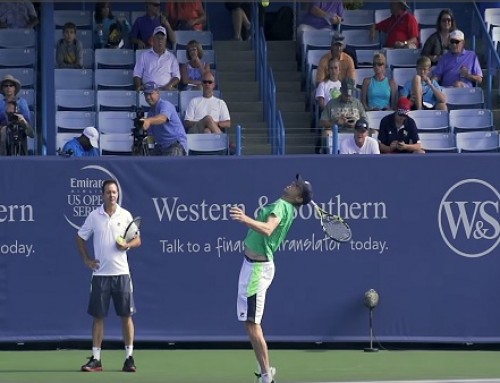 Sam Querrey in Super Slow Motion | Serve #2 | Western & Southern Open 2014
