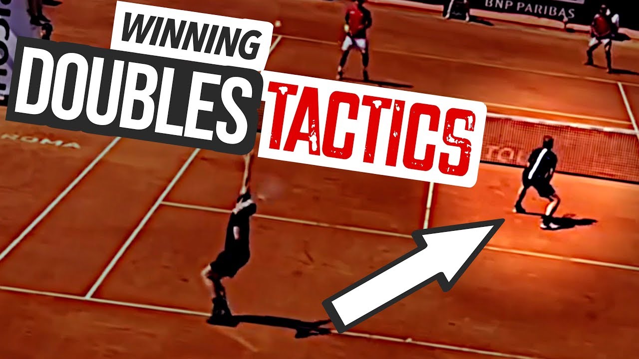 Double match. Tennis Tactics.