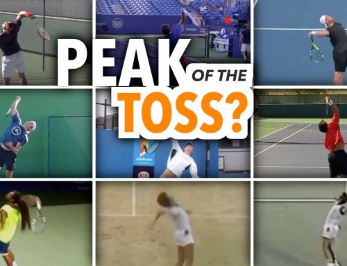 Should you hit your tennis serve at the PEAK of the toss?