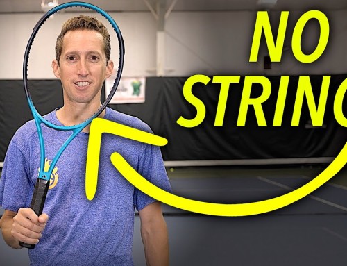 Playing tennis WITHOUT strings?!