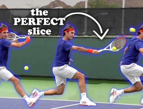The Key to a Backhand Slice like Federer! (tennis lesson)