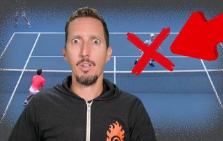 the wrong position in doubles tennis you must avoid